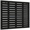 vidaXL sengegavl 106x3x91,5 cm massivt fyrretr&aelig; sort