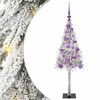 vidaXL Juletr&aelig; med 150 LED'er med stativ Hvid 120 cm PE og St&aring;l