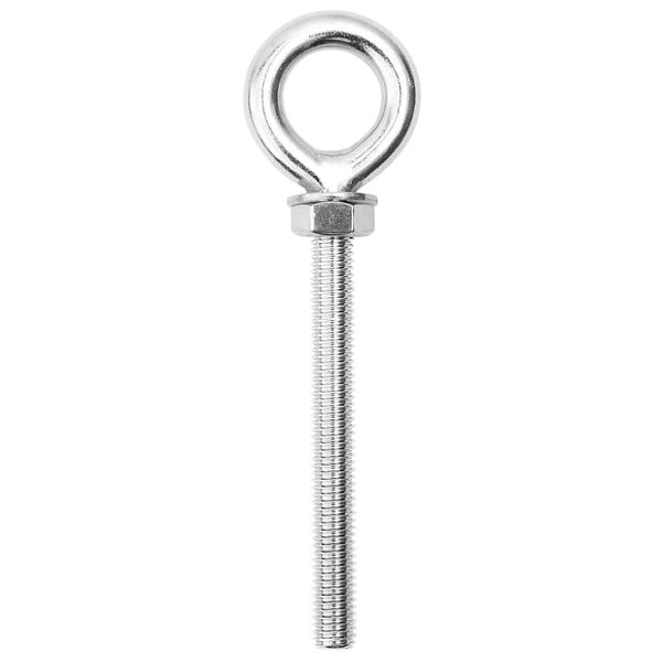 vidaXL fastspændingssæt til solsejl 9 dele rustfrit stål