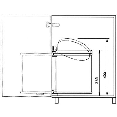 Hailo skabsskraldespand Compact-Box str. M 15 l hvid 3555-001