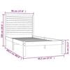 vidaXL sengeramme 90x200 cm massivt træ