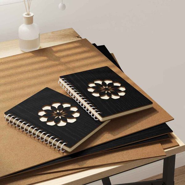 vidaXL Dekor Panels 12 pcs Sort eg 40 x 60 x 0.3 cm Konstrueret træ