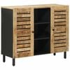vidaXL Opbevaringsskabe Naturfarvet 90 x 33 x 75 cm Massivt mangotr&aelig;
