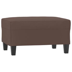 vidaXL fodskammel 70x55x41 cm kunstl&aelig;der brun