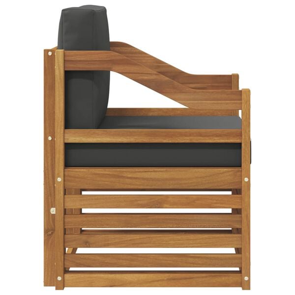 vidaXL Udend&oslash;rs sofagruppe Soli Akacietr&aelig; og polyester Naturfarvet