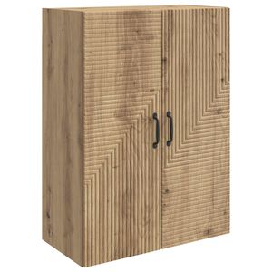 vidaXL V&aelig;gmonteret skab 66 x 34,5 x 90 cm Konstrueret tr&aelig; Artisan-eg