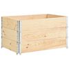 vidaXL h&oslash;jbed 3 stk. 50x100 cm massivt fyrretr&aelig;