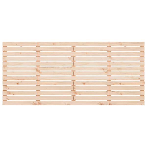 vidaXL sengegavl 186x3x91,5 cm massivt fyrretræ