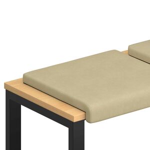 vidaXL B&aelig;nkpude 2 stk. cordfl&oslash;jl Gr&aring;gr&oslash;n Dybde 35 cm