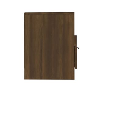 vidaXL tv-bord 150x33,5x45 cm konstrueret træ brun egetræsfarve