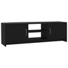 vidaXL tv-bord 120x30x37,5 cm konstrueret tr&aelig; sort