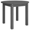 vidaXL sofabord &Oslash; 55x45 cm massivt fyrretr&aelig; gr&aring;