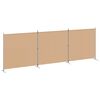 vidaXL 4-panel rumdeler Beige 525 x 180 cm Stof