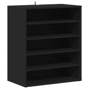 vidaXL skoreol 60x35x70 cm konstrueret tr&aelig; sort