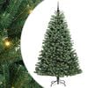 vidaXL Kunstigt Hinged Juletr&aelig; Gr&oslash;n 210 cm PVC og metal