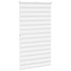 vidaXL zebragardin hvid 125x200 cm stofbredde 120,9 cm polyester