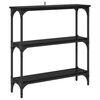 vidaXL Konsolbord Sort eg 75 x 22,5 x 75 cm Konstrueret tr&aelig;