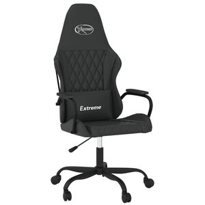vidaXL gamingstol med massagefunktion kunstl&aelig;der sort