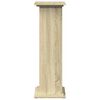 vidaXL piedestal med opbevaring 31x30x90 cm konstrueret tr&aelig; sonoma-eg