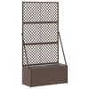 vidaXL Have Trellis Planter Brun 70 x 30 x 135 cm Metal