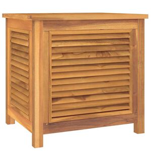 vidaXL opbevaringsboks til haven med pose 60x50x58 cm massivt teaktr&aelig;