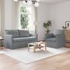 vidaXL Sofa S&aelig;t 2 pcs Lysegr&aring; 156 x 82 x 85 cm Stof