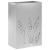 vidaXL Have Blomsterkrukke S&oslash;lv 50 x 30 x 75 cm Galvaniseret st&aring;l