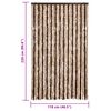 vidaXL insektgardin 118x220 cm chenille beige og lysebrun
