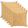 vidaXL Pudebetr&aelig;k 6 pcs HOUTEN Gr&aring;brun 70 x 70 cm Flannel