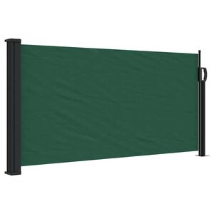 vidaXL sammenrullelig sidemarkise 100x300 cm m&oslash;rkegr&oslash;n