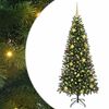 vidaXL Kunstigt juletr&aelig; med 300 LED'er Gr&oslash;n 180 cm PE og PVC