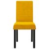 vidaXL spisebordsstole 4 stk. fl&oslash;jl gul