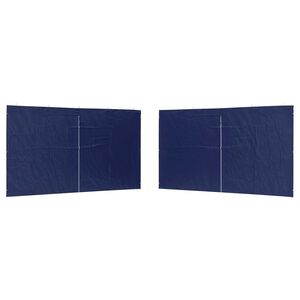 vidaXL Festasidev&aelig;g 2 pcs Bl&aring; 400 x 195 cm PE og st&aring;l