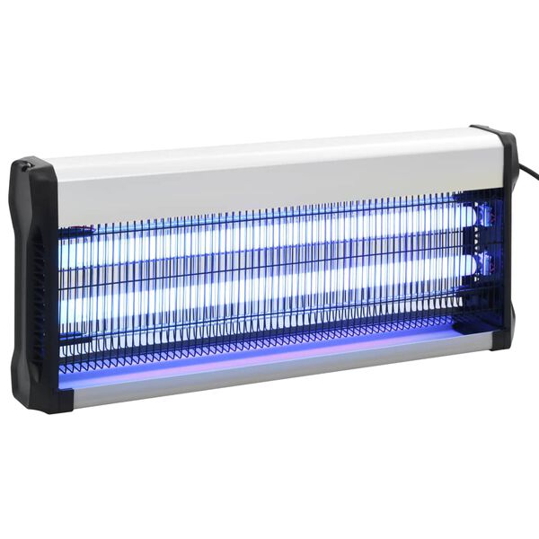 vidaXL insektdræber ABS 40 W aluminium sort