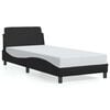 vidaXL sengestel Dover sort 90x190 cm kunstl&aelig;der