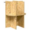 vidaXL Terrariumbase med hylde Brun 40 x 40 x 50 cm OSB