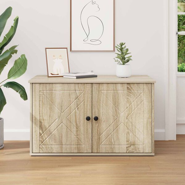 vidaXL Kat Hus Sonoma 85 x 55 x 50,5 cm Konstrueret tr&aelig;