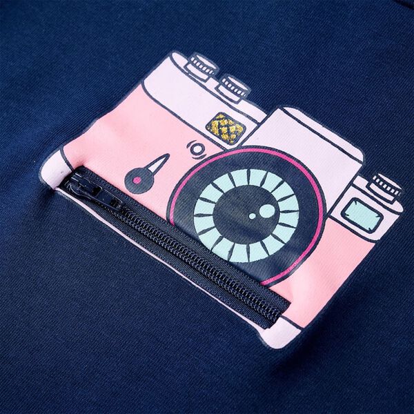 T-shirt til b&oslash;rn str. 116 marinebl&aring;