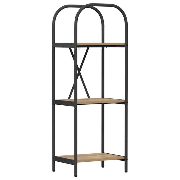 vidaXL Bogreol Artisan Egetr&aelig; 40 x 30 x 109 cm Konstrueret tr&aelig;