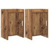 vidaXL Sengeborde 2 stk. Gammelt tr&aelig; 40 x 30 x 60 cm Konstrueret tr&aelig;