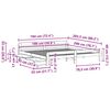 vidaXL sengeramme uden madras 180x200 cm massivt fyrretr&aelig; hvid