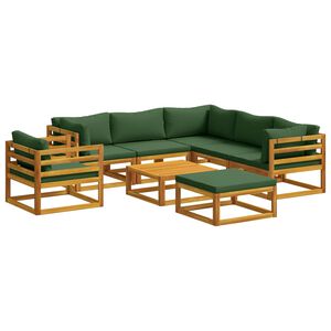 vidaXL Sofa S&aelig;t 8 stk. Naturfarvet Massivt Akacietr&aelig;