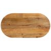 vidaXL bordplade 140x50x2,5 cm oval massivt mangotr&aelig;