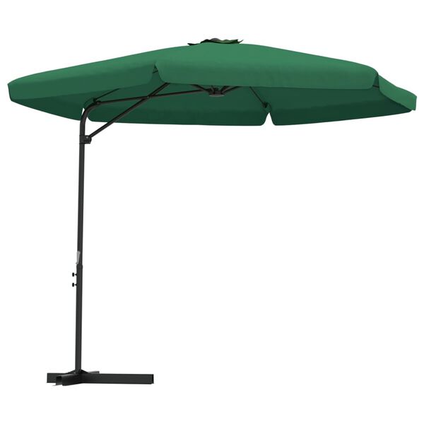 vidaXL parasol med st&aring;lstang 300 cm gr&oslash;n