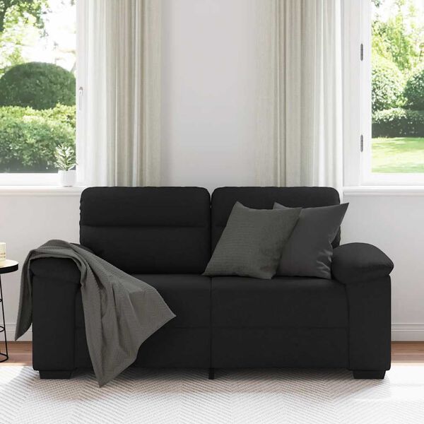vidaXL 2-personers sofa 160x81x84 cm stof sort