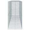 vidaXL gabionkurv med cover 500x100x200 cm galvaniseret jern