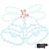 vidaXL Juleklokke 144 LED'er Flerfarvet 57 x 47,5 cm PVC