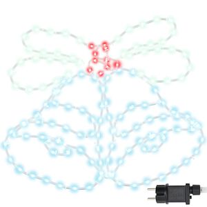 vidaXL Juleklokke 144 LED'er Flerfarvet 57 x 47,5 cm PVC