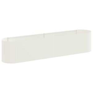 vidaXL H&aelig;vet Havebed Hvid 200 x 40 x 40 cm