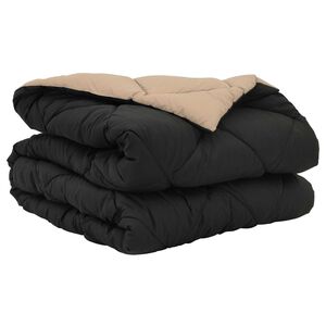 vidaXL Sommer dyne 200 x 135 cm Sommer 200 gsm Sort og Taupe